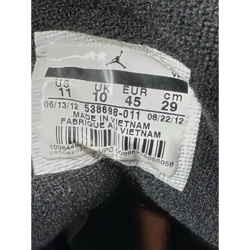 Air JORDAN Retro 538699-011 Wolf Grey & White Stealth Nike‎ Basketball Men’s 11